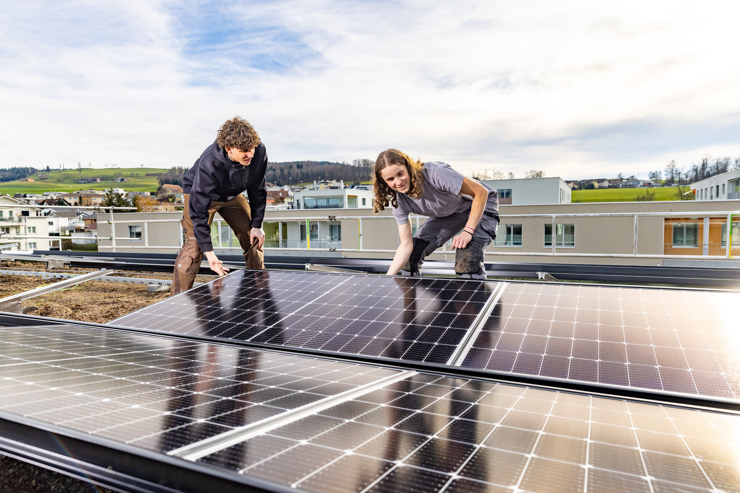 BE Netze AG Nottwil, Berufslehre | © Swissolar / Reto Schlatter